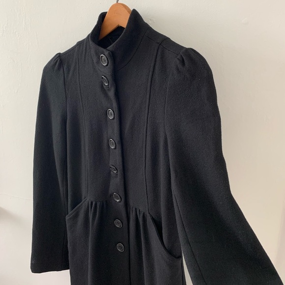 Pepe Jeans Swing/Babydoll Style Black Coat Size XS - Picture 2 of 8